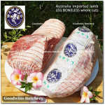 Lamb LEG BONELESS frozen whole cuts +/- 3 kg/pc (price/kg) brand Australia MIDFIELD